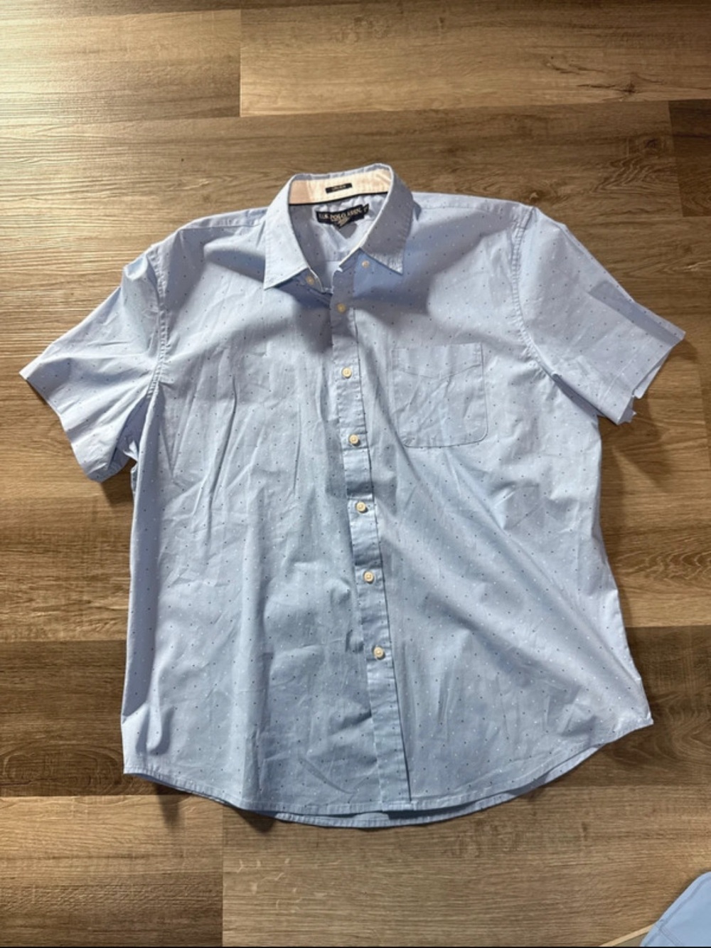 U.S. Polo Assn. Light Blue Short-Sleeve Button-Down Shirt